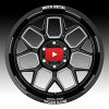 Moto Metal MO803 Banshee Gloss Black Milled Custom Wheels Rims 6